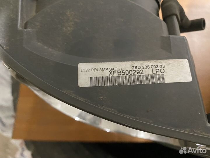 Задний фонарь на range rover L322