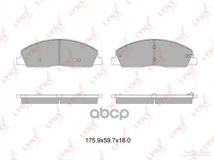 Колодки тормозные дисковые BD-4609 lynxauto