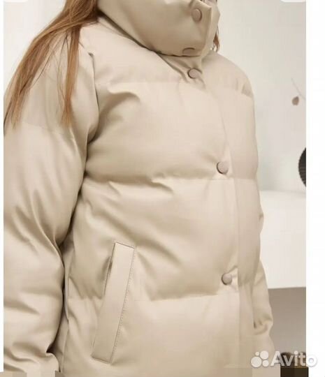 Куртка из экокожи демисезонная женская, р.42