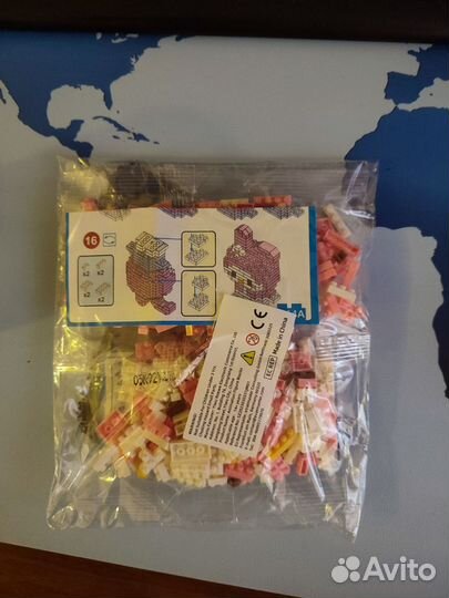 Конструктор пластиковый, миниатюрный 