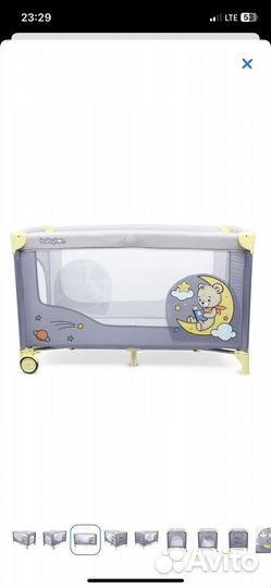 Детская кровать-манеж babyton