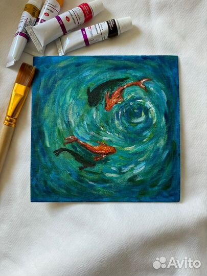 Картина акрилом на холсте