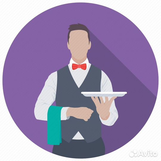 Официант в ресторан
