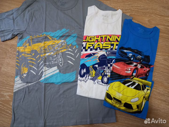 Комплект футболок 3 шт чилдренсплейс. Тачки