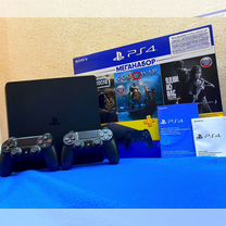 Sony Ps4 Slim 1TB + 2 Джойстика 605+игр