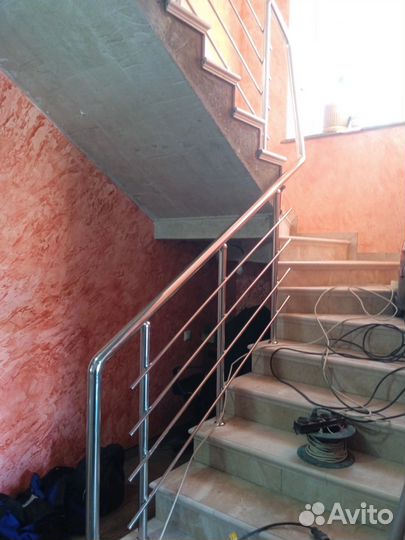 Ограждение для террасы из нержавейки (зеркало)