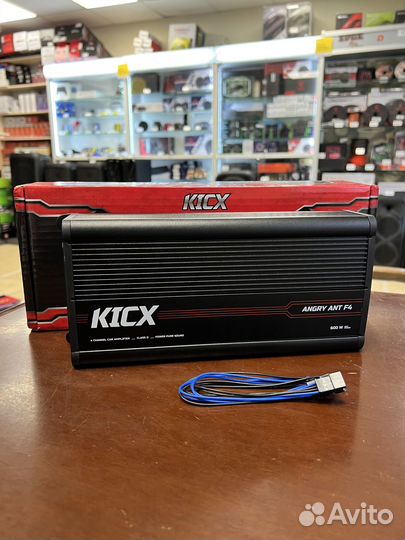 Усилитель мощный Kicx Angry Ant F4, 4 канала 200Вт