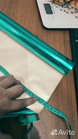 Фольга СССР бирюза горячего тиснения