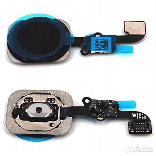 Шлейф iPhone 6/6 Plus на кнопку home в сборе Черны