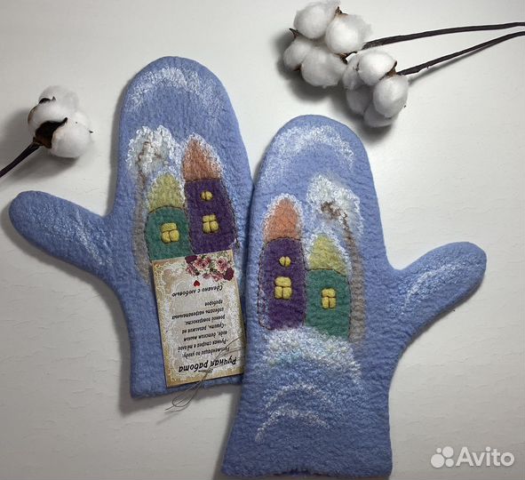 Варежки ручной работы