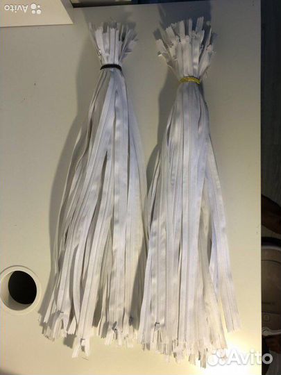 Молния потайная белая 50 см 200 шт