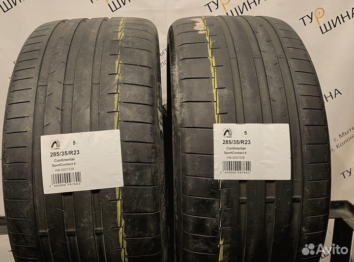 Continental SportContact 6 285/35 R23 94Y