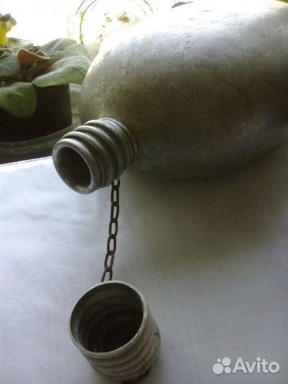 Фляга армейская походная дюралевая на 1литр