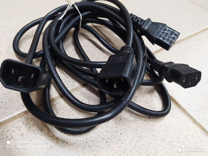 Сетевой и USB-кабель для подключения оргтехники