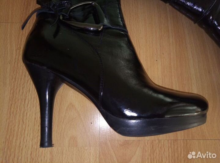 Новые зимние сапоги, натуральные кожа/мех, 39 р