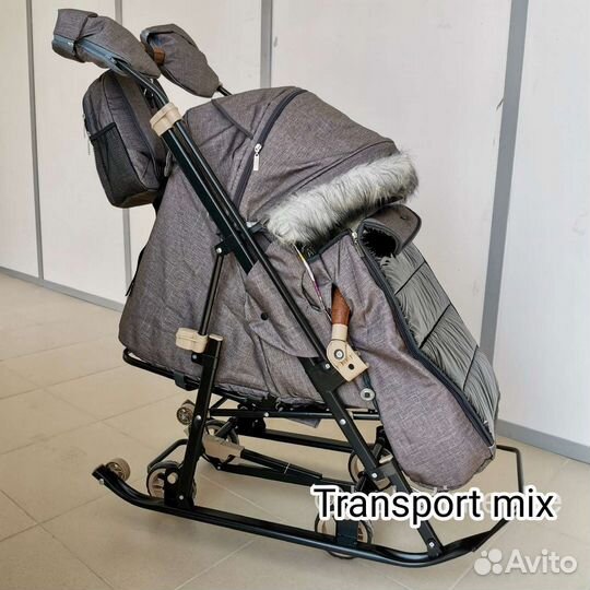 Санки коляска Galaxy Glory (Gloss) +доставка