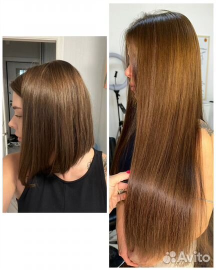 Наращивание волос нано микро капсулы