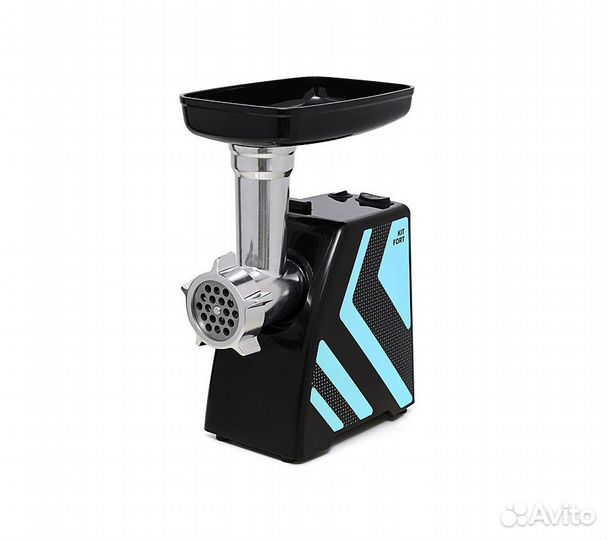 Мясорубка Kitfort KT-2101-1 1500Вт голубой/черный