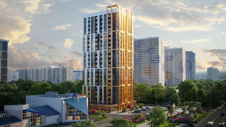 2-к. квартира, 73,7 м², 2/21 эт.