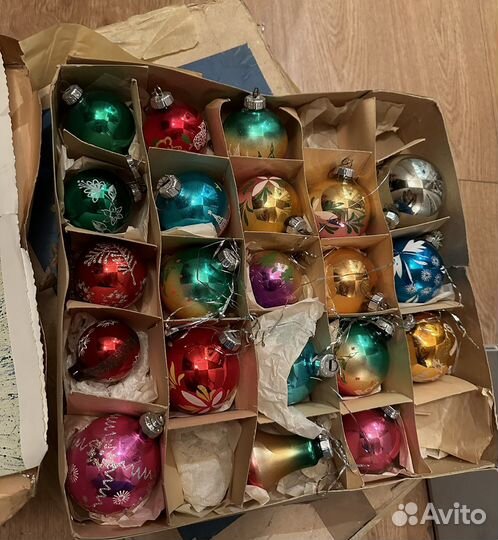Елочные игрушки СССР советские набором