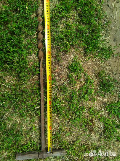 Старинный ручной бур сверло под шканты