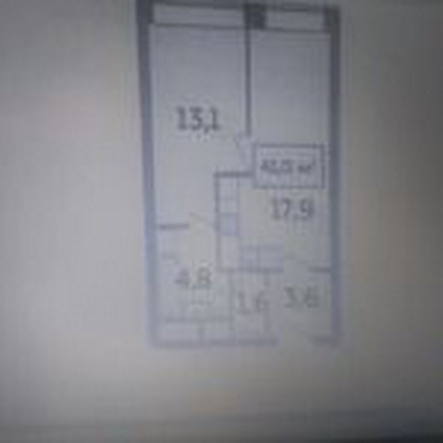 1-к. квартира, 40 м², 3/15 эт.