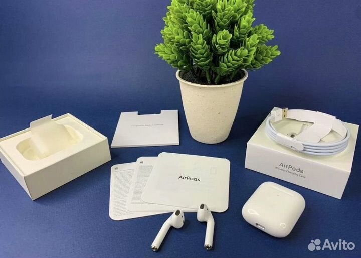 Наушники airpods 2 LUX