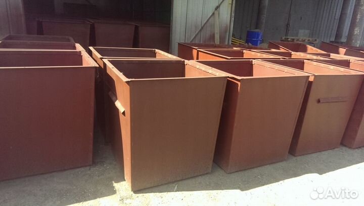 Мусорный контейнер металлический 1.5мм 0,75м3