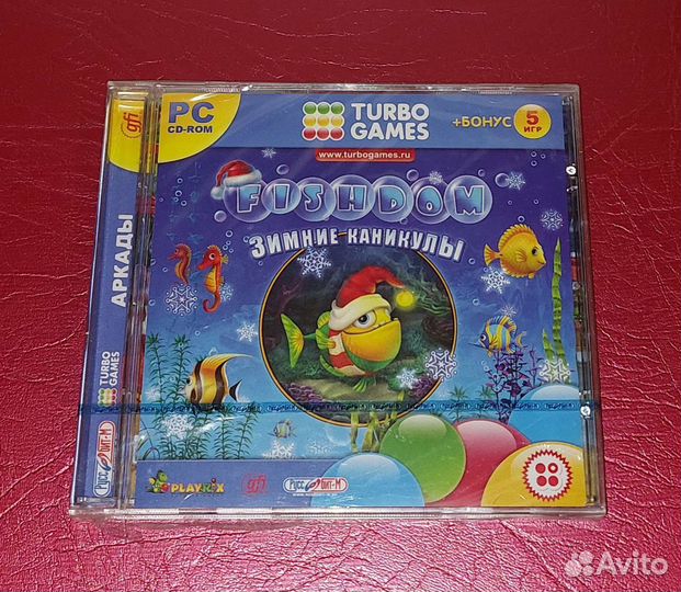 Диск для пк. Новый. Игра Fishdom Зимние каникулы