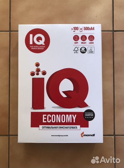 Бумага a4 офисная iQ mondi