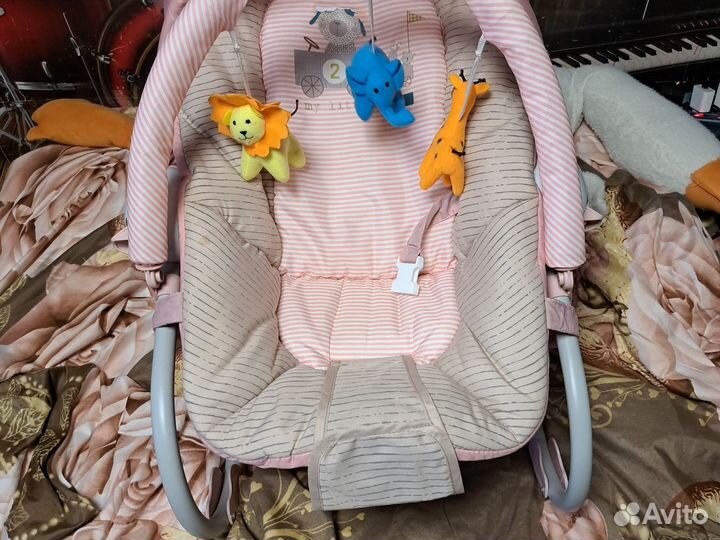 Детский шезлонги и качели бу