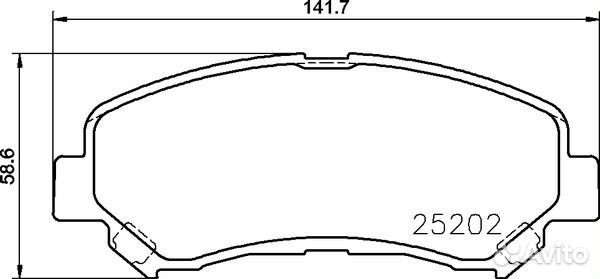 Колодки тормозные дисковые перед (PF-2546)