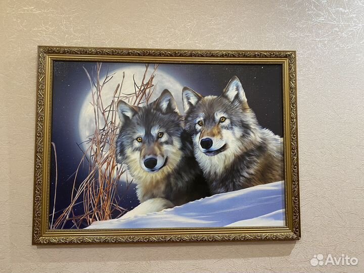 Картина -волки