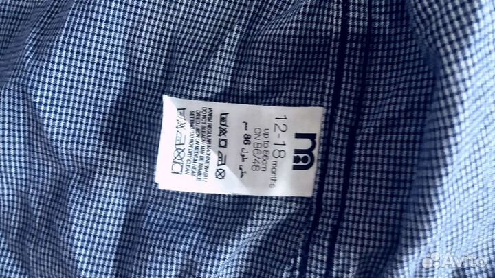 Детские рубашки для мальчика 86