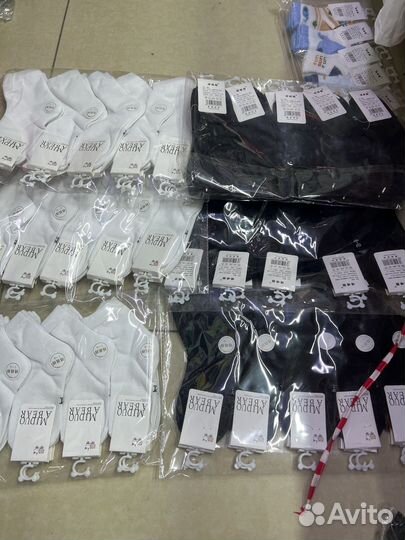 Носки 10 пар черные и белые