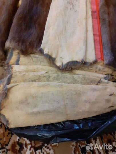 Шкуры ондатры, выделанные