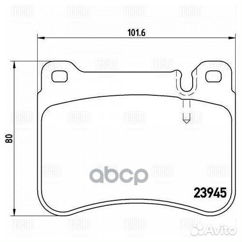 Колодки торм. для а/м Mercedes C (W203) (00)