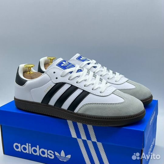 Кроссовки Adidas Samba белые 3