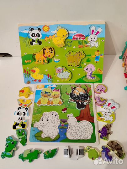 Развивающие деревянные игрушки пакетом