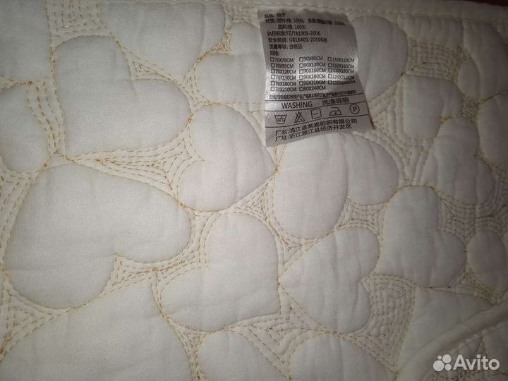 Стеганное детское покрывало на кровать 67х146 см