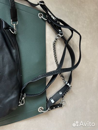 Сумка из натуральной кожи 3 в 1