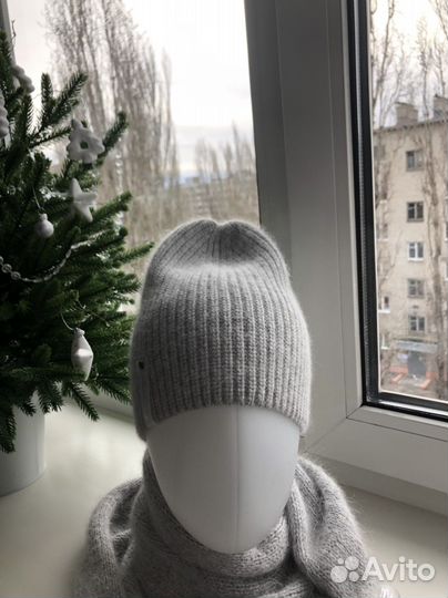 Бактус и шапка из пуха норки