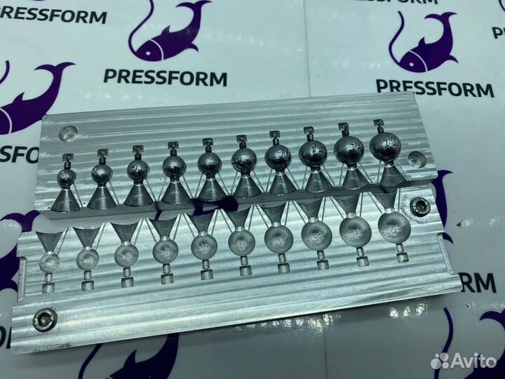 Форма для грузил (Смородина с вертлюгом, 3-16)