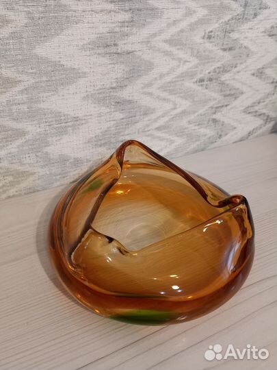 Конфетница винтаж гутная техника