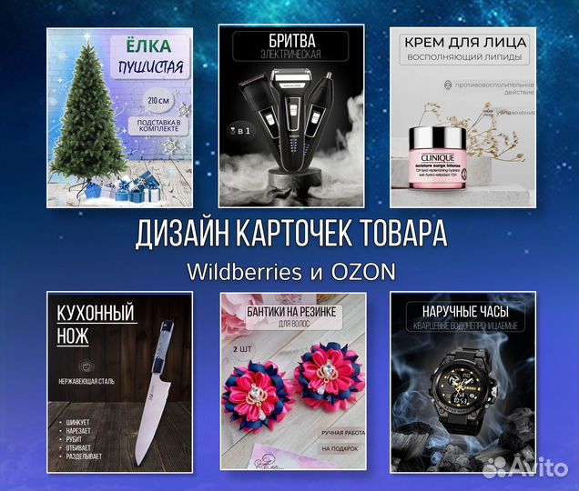 Дизайн карточек маркетплейс