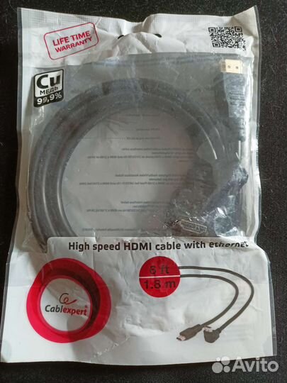Кабель hdmi 1,8 метра
