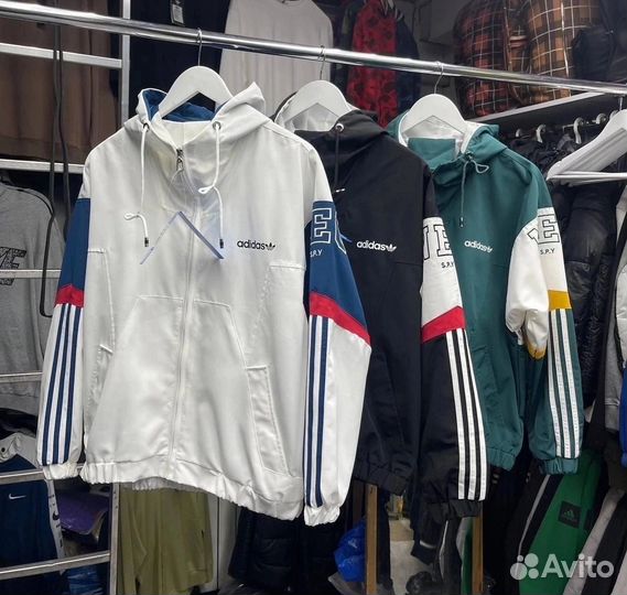 Куртка adidas (ветровка) мужская оверсайз