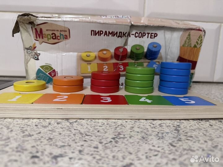 Конструктор мега блокс, пирамидка сортер