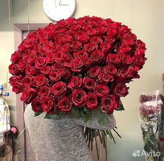 Розы высокие Доставка цветов