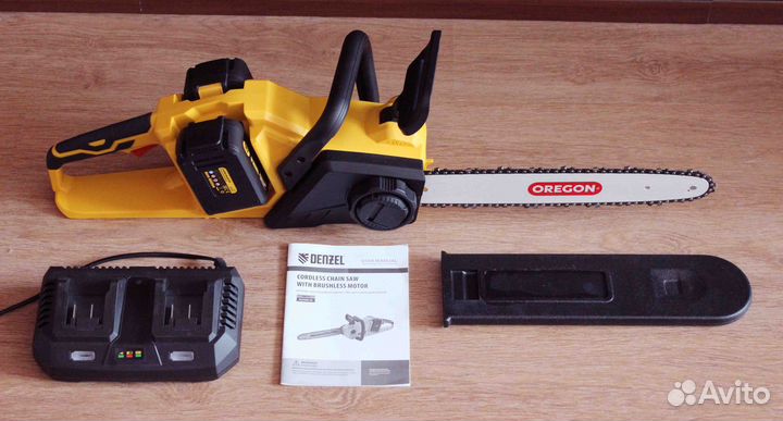 Аккумуляторная цепная пила Denzel RCS 400-36